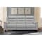 Armen Living Hayward 82" Dove Gray Genuine Leather Power Reclining Sofa LCHA3DV - alternate 4
